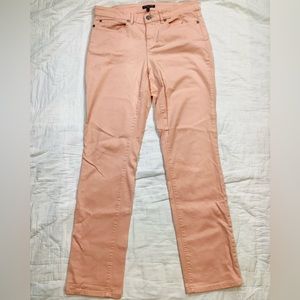 Eileen Fisher Organic Cotton Jeans Peach 6P